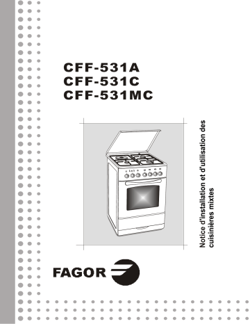Manuel du propriétaire | Fagor CFF-531MC Manuel utilisateur | Fixfr