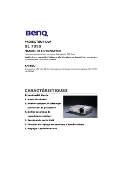 BenQ SL703S Manuel utilisateur