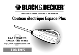 EK970 Couteau électrique Manuel | Chat IA et PDF