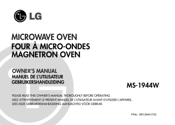 LG MS-1944W Manuel du propriétaire | Fixfr