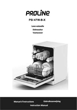 Proline PSI 47 W Lave-vaisselle Manuel utilisateur