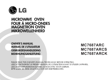 LG MC7687ARCS Manuel du propriétaire | Fixfr