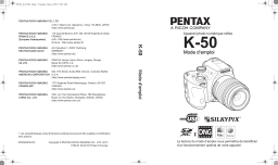 Pentax Série K-50 Mode d'emploi