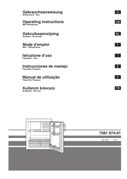 Liebherr KX 1021 Manuel utilisateur