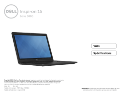 Dell Inspiron 5542 laptop spécification