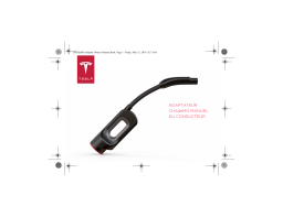 Tesla CHAdeMO Adapter Manuel du propriétaire