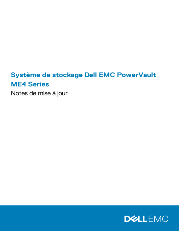 EMC PowerVault ME412 Expansion | EMC PowerVault ME4024 | EMC PowerVault ME484 | Dell EMC PowerVault ME4084 storage Manuel du propriétaire | Fixfr