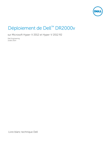 Mode d'emploi | Dell DR2000v storage Manuel utilisateur | Fixfr