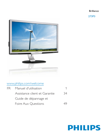 Manuel du propriétaire | Philips 273P3PHEB Manuel utilisateur | Fixfr