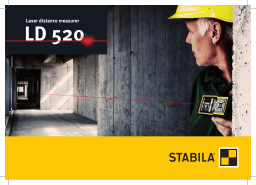 Stabila LD 520 Télémètre Manuel utilisateur