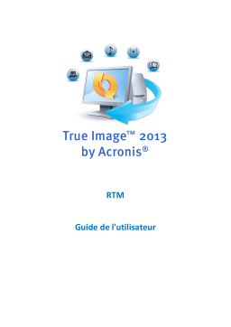 ACRONIS True Image 2013 Manuel utilisateur