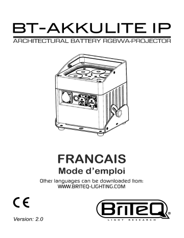 Briteq BT-AKKULITE IP Manuel du propriétaire | Fixfr