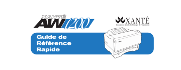 Guide de référence | Xanté Accel a Writer 1200 Manuel utilisateur | Fixfr
