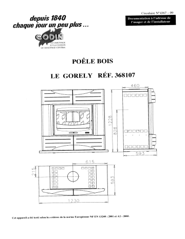 Manuel du propriétaire | Godin 368107 GORELY Manuel utilisateur | Fixfr