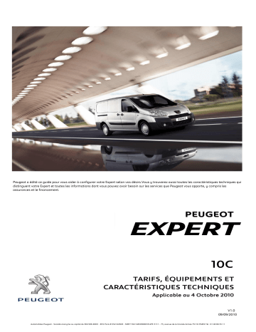 Manuel du propriétaire | Peugeot Expert Manuel utilisateur | Fixfr