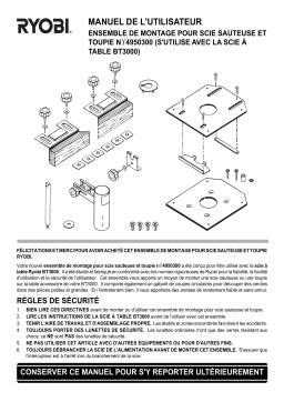 Ryobi 495 Manuel utilisateur