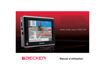 Z205 | Becker Z204 Manuel utilisateur | Fixfr