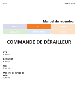 Shimano SL-M8100 Levier de changement de vitesse Manuel utilisateur