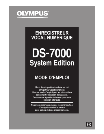 Olympus DS 7000 Mode d'emploi | Fixfr