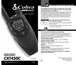 Cobra CXT450C Manuel utilisateur