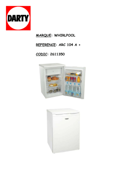 Whirlpool ARC 104 A + : Mode d'emploi | AI Chat