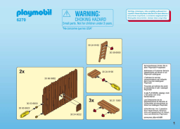 Playmobil 6270 Uitbreidingsmuur voor Western fort Manuel utilisateur