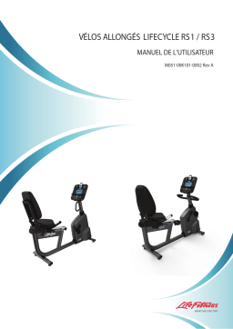 Life Fitness RS3 Manuel utilisateur