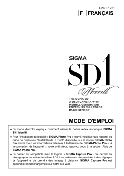 Sigma SD1 Merrill Manuel utilisateur