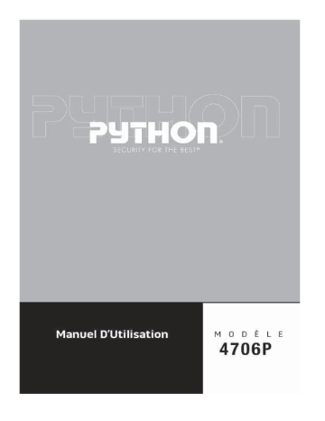 Guide de référence | Python 4706P Manuel utilisateur | Fixfr