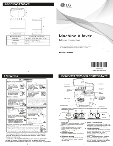 LG P1485R Manuel du propriétaire | Fixfr