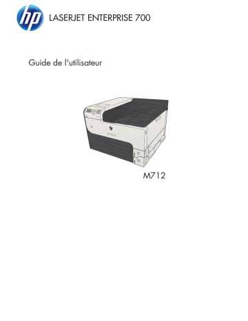 Manuel du propriétaire | HP LASERJET ENTERPRISE M630LASERJET ENTERPRISE M630DNLASERJET ENTERPRISE M631Z Manuel utilisateur | Fixfr