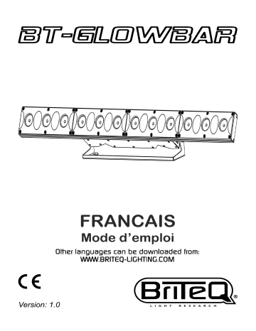 Briteq BT-GLOWBAR BLACK Manuel du propriétaire | Fixfr