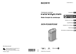 Sony DCR-PC55E Mode d'emploi