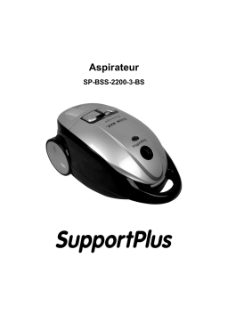 SUPPORTPLUS ASPIRATEUR 2200 W SP-BSS-2200-3-BS Manuel utilisateur