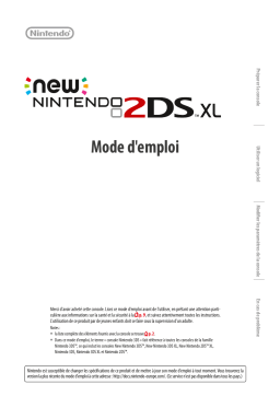 Nintendo New 2DS XL Mode d'emploi