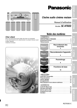 Panasonic SCHT400 Manuel utilisateur