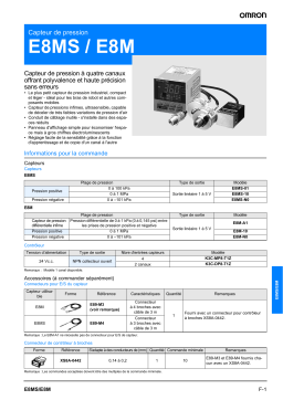 Omron E8MS Manuel utilisateur