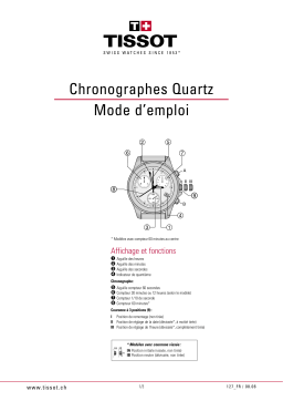 Tissot CHRONOGRAPHES QUARTZ Manuel utilisateur