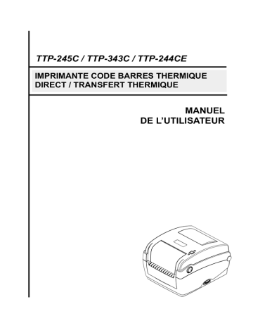 TTP-245C/ TTP-343C | TSC TTP-244CE Manuel utilisateur | Fixfr