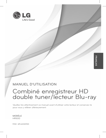 LG HR500 Manuel du propriétaire | Fixfr