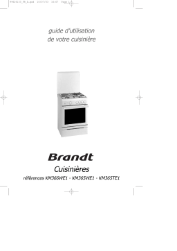 Brandt KM365TE1 Manuel utilisateur