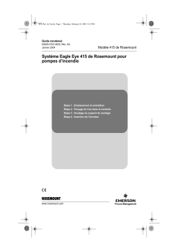 Rosemount Système Eagle Eye 415 de pour pompes d’incendie Manuel utilisateur