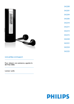Philips SA2221 Manuel utilisateur