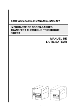 TSC MB240 Series Manuel utilisateur