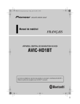 Pioneer AVIC HD1 BT Manuel utilisateur