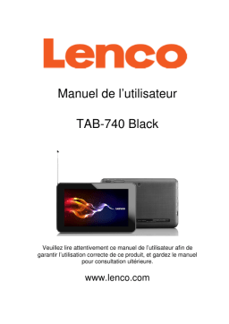 Lenco Tab 740 Manuel utilisateur