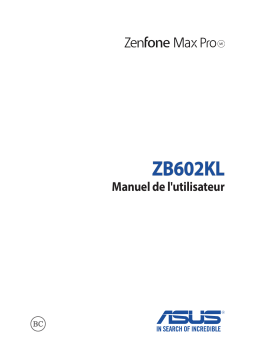 Asus ZENFONE MAX M1 ZB555KL Manuel utilisateur