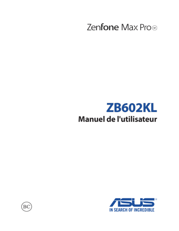 Manuel du propriétaire | Asus ZENFONE MAX M1 ZB555KL Manuel utilisateur | Fixfr