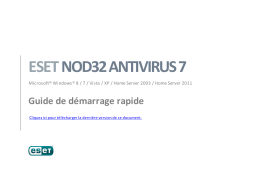 ESET NOD32 Antivirus 7 Manuel utilisateur