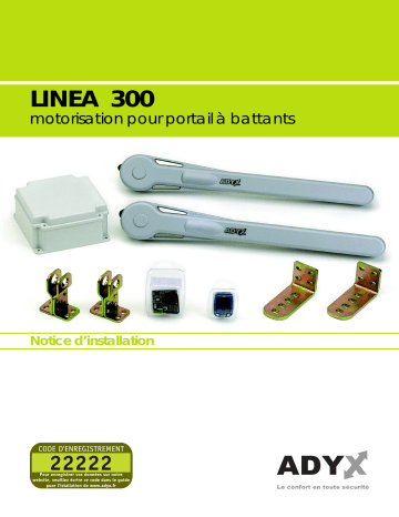 Manuel du propriétaire | ADYX LINEA 300 Manuel utilisateur | Fixfr